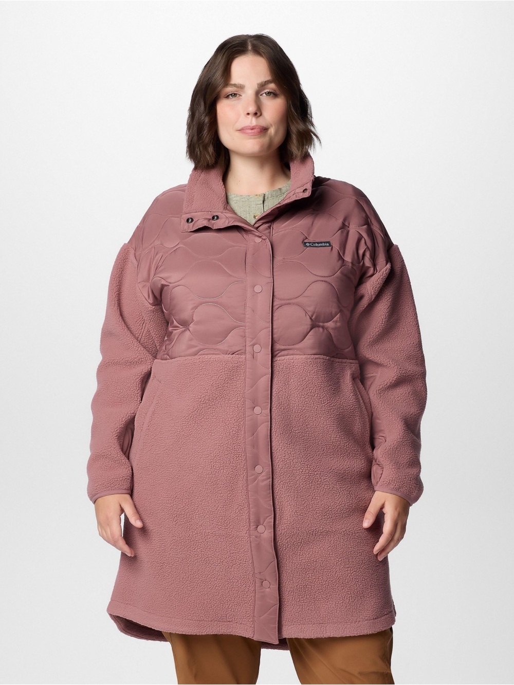 Columbia Cloud Point Long Fleece Jacket Size 2X